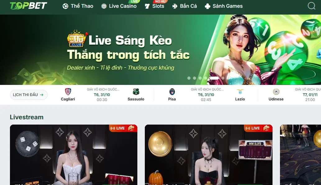 Tham gia Topbet nhanh chóng đơn giải